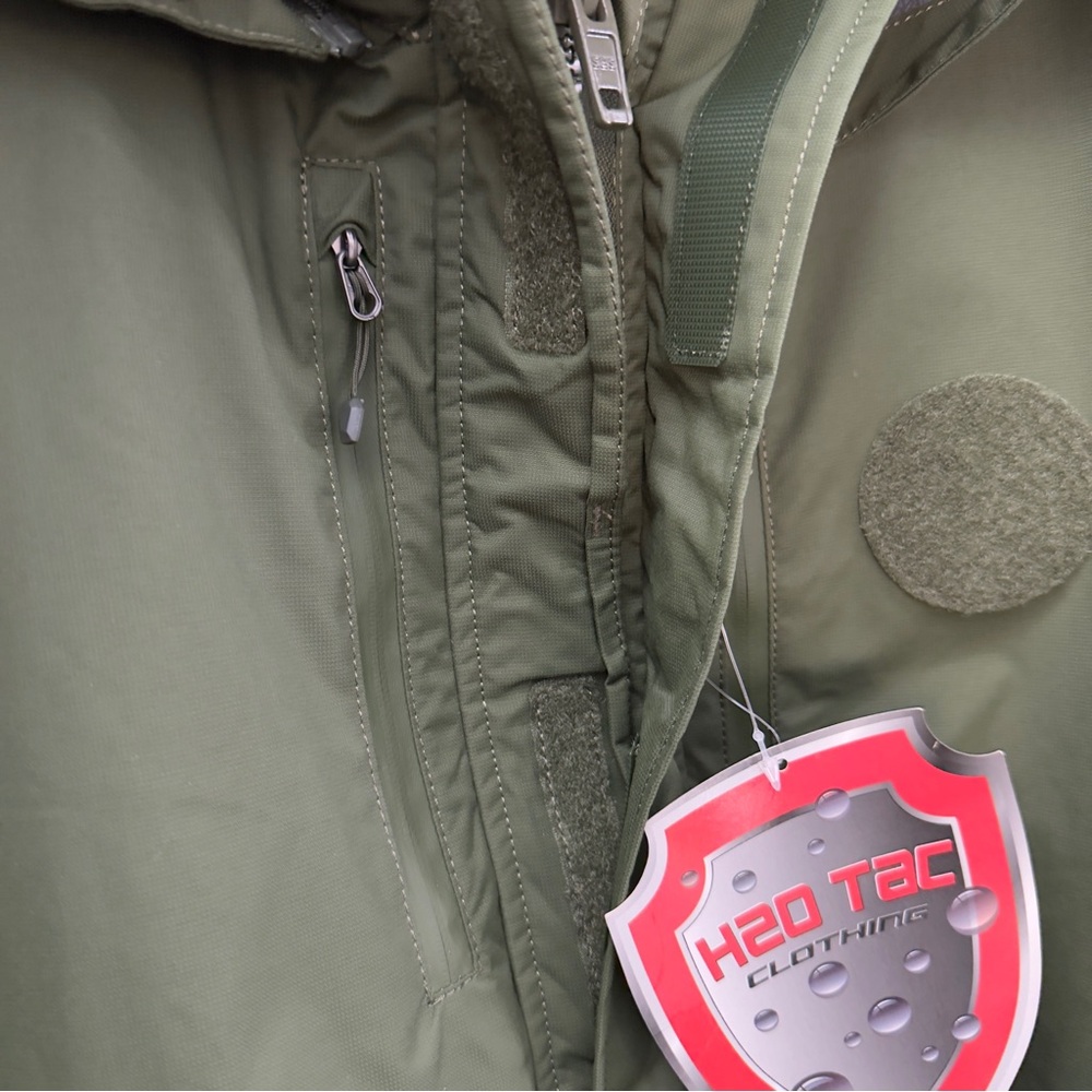 Waterproof Tactical Jacket H2O Tac Men’s L Green NWT - Picture 9 of 16